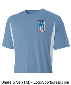 A4 Youth Cooling Performance Color Block Crew Design Zoom