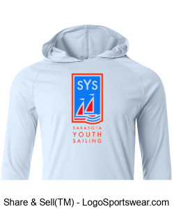 A4 Men's Cooling Performance Long Sleeve Hooded Tee Design Zoom