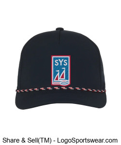 Outdoor Cap Perforated Performance 5-Panel w/Cord Design Zoom